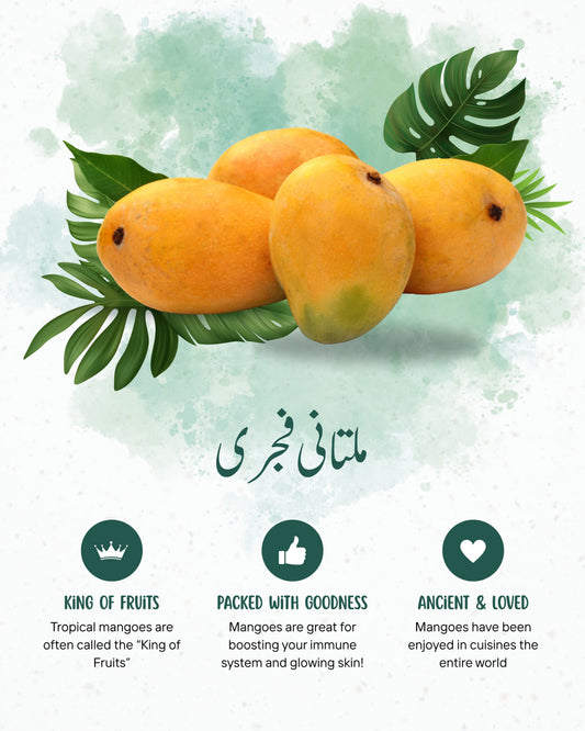 The Royal Sweetness of Multan Multani Premium Export Quality Fajri Mangoes